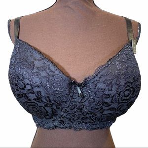 French Affair full figure padded bra black size 42D